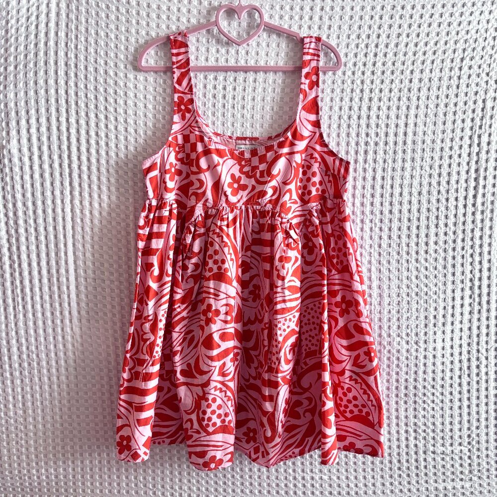 ASOS pink orange floral dress US8